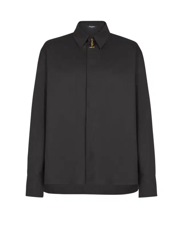 Balmain Asymmetric poplin shirt