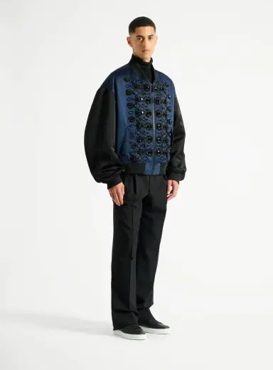 Balmain Satin military bomber jacket | Thumbnail 3 Balmain Satin military bomber jacket | Thumbnail 3
