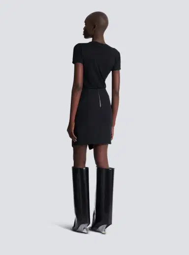 Balmain Short grain de poudre skirt with belt | Thumbnail 4 Balmain Short grain de poudre skirt with belt | Thumbnail 4