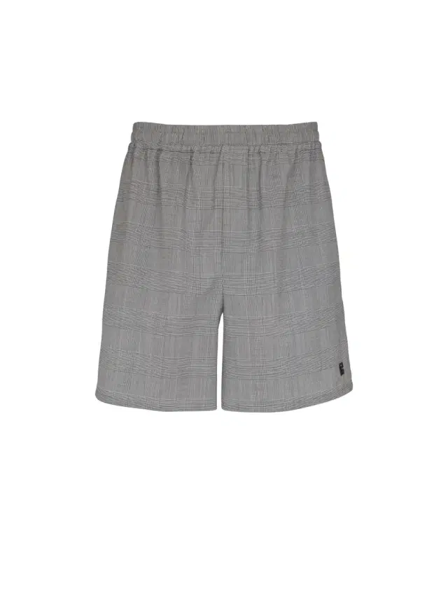 Balmain Relaxed shorts in Prince of Wales satin