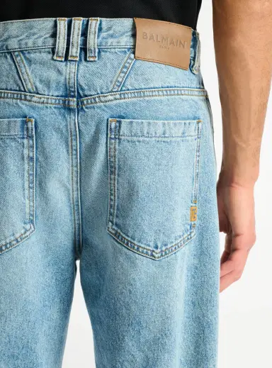 Balmain Loose-fit jeans in Light blue denim | Thumbnail 5 Balmain Loose-fit jeans in Light blue denim | Thumbnail 5
