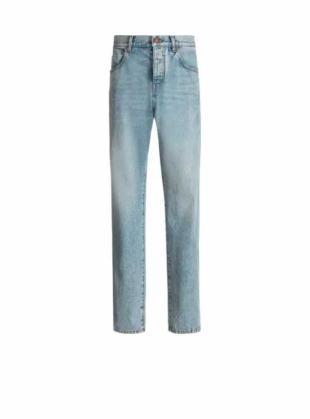 Balmain Loose-fit jeans in Light blue denim