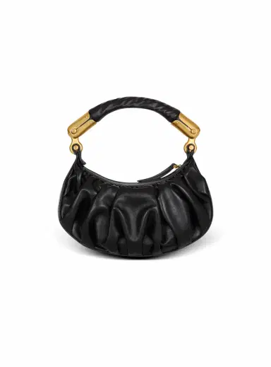 Balmain Ébène Mini bag in calfskin leather | Thumbnail 4