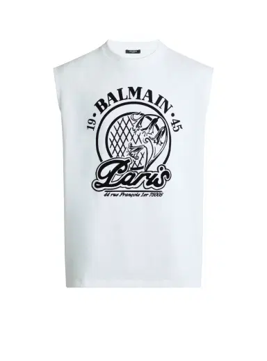 Balmain Flocked Quilted tank top | Thumbnail 1 Balmain Flocked Quilted tank top | Thumbnail 1