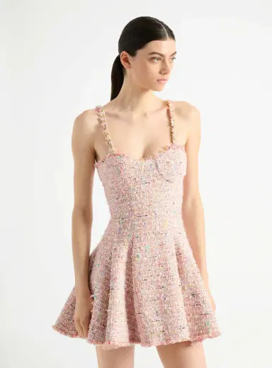 Balmain Flared tweed dress | Thumbnail 7
