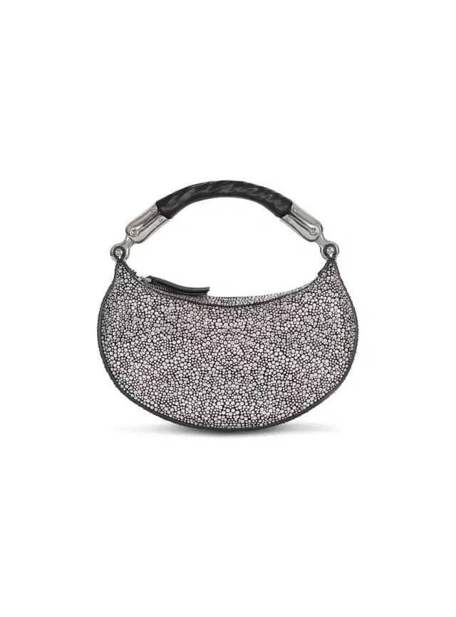 Balmain Ébène Mini bag in suede and crystals