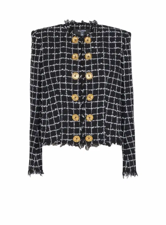 Balmain Cropped tweed jacket