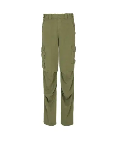 Balmain Stamp cargo pants in cotton and linen | Thumbnail 1