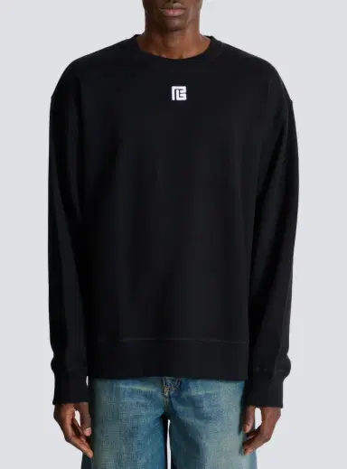 Balmain Cotton sweatshirt with PB embroidery | Thumbnail 7