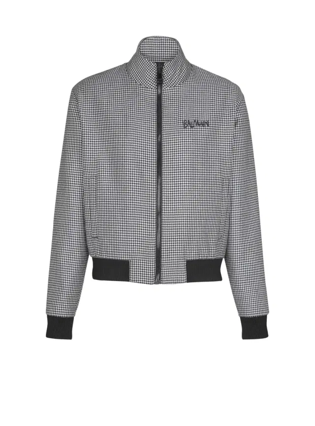 Balmain Houndstooth wool jacket