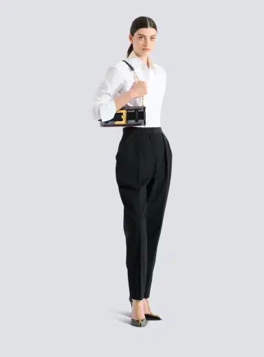 Balmain Anthem crystal satin clutch | Thumbnail 2