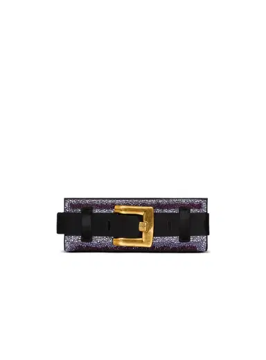 Balmain Anthem crystal satin clutch | Thumbnail 8