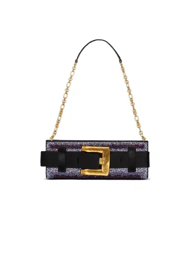 Balmain Anthem crystal satin clutch | Thumbnail 1