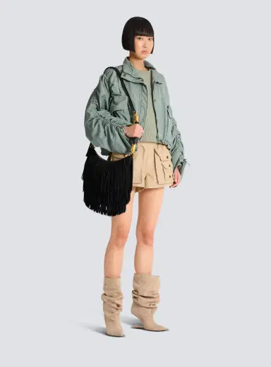 Balmain Ébène Hobo fringed suede bag | Thumbnail 2