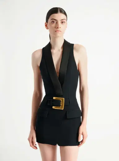 Balmain Short belted dress | Thumbnail 6
