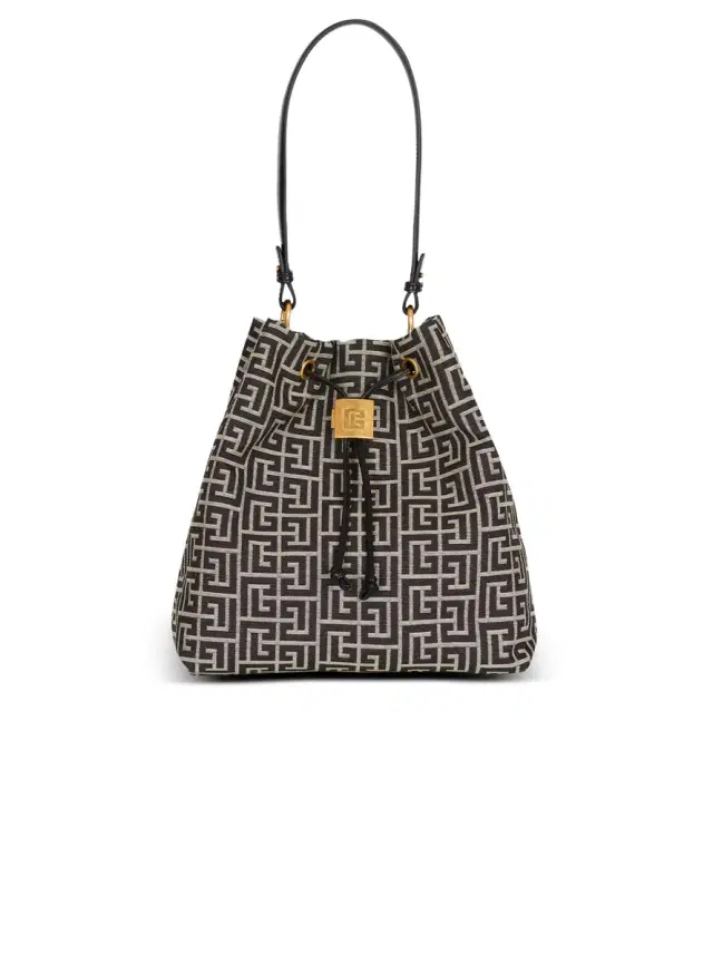 Balmain Pulse monogram jacquard backpack
