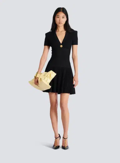 Balmain Short flared knit dress | Thumbnail 2