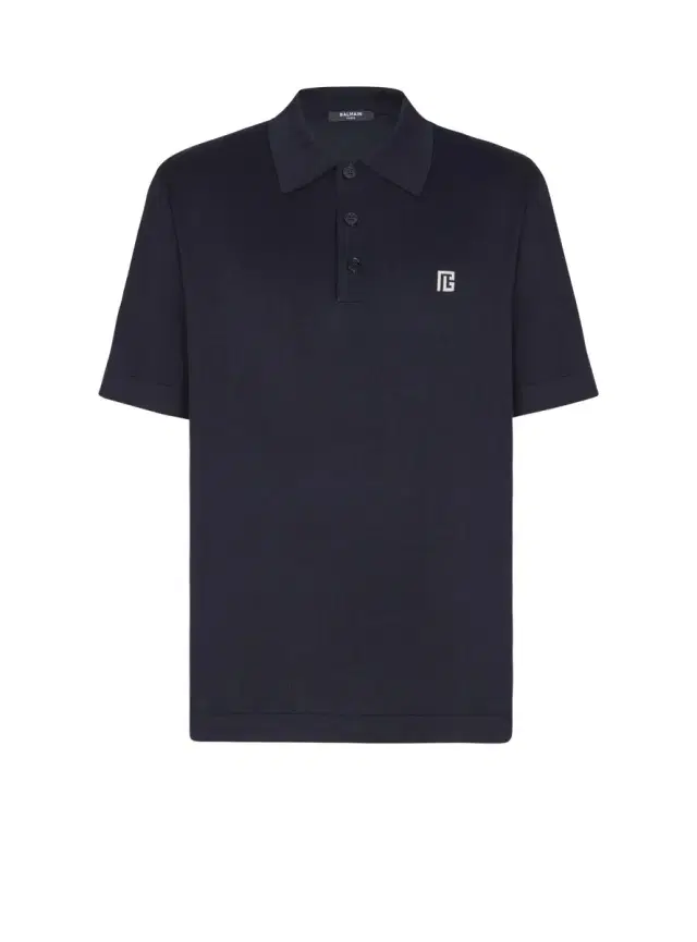 Embroidered cotton polo