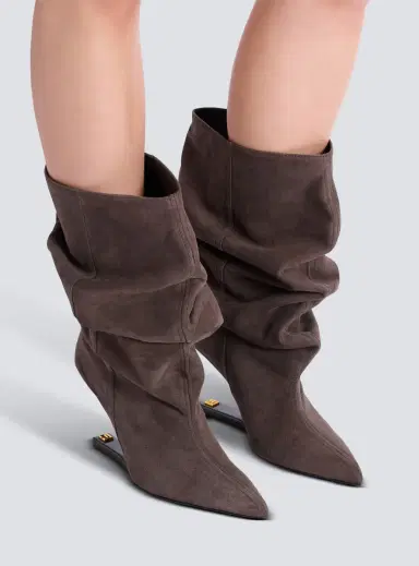 Balmain No Wedge suede ankle boots | Thumbnail 2