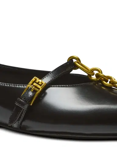 Balmain Shiny lambskin Sync ballet flats | Thumbnail 5