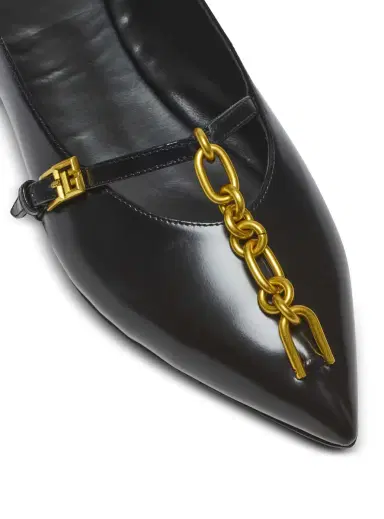 Balmain Shiny lambskin Sync ballet flats | Thumbnail 6