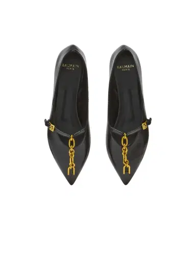 Balmain Shiny lambskin Sync ballet flats | Thumbnail 7