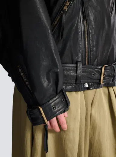 Balmain Lambskin leather biker jacket | Thumbnail 5 Balmain Lambskin leather biker jacket | Thumbnail 5
