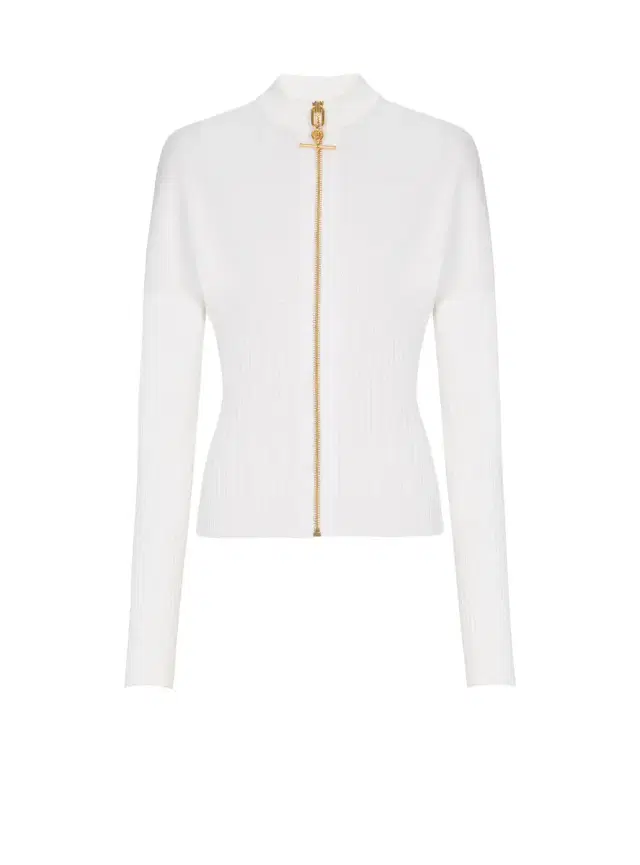 Balmain Zipped knit cardigan