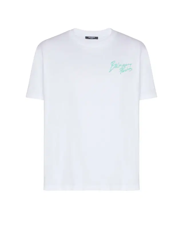Balmain T-shirt with  Paris Brush print