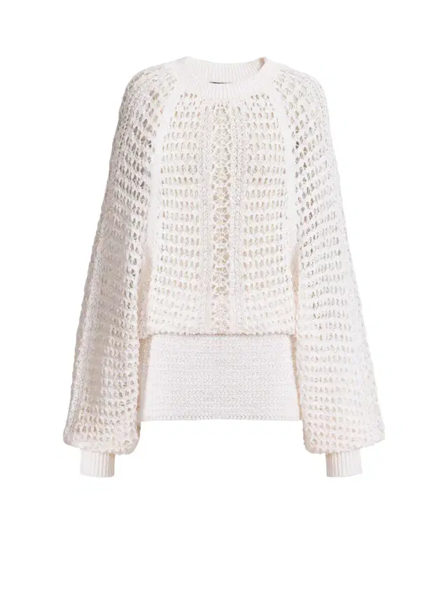 Balmain Short crochet lace dress
