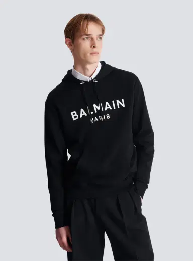 Balmain Printed cotton hoodie | Thumbnail 6