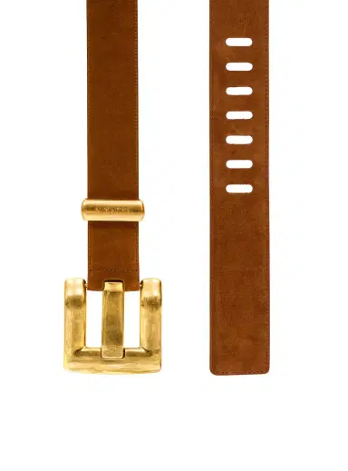 Balmain Anthem suede leather belt | Thumbnail 3