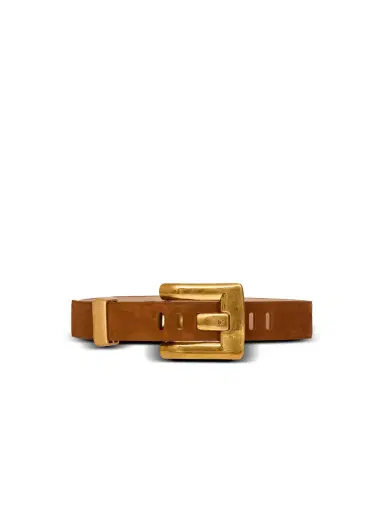 Balmain Anthem suede leather belt | Thumbnail 1