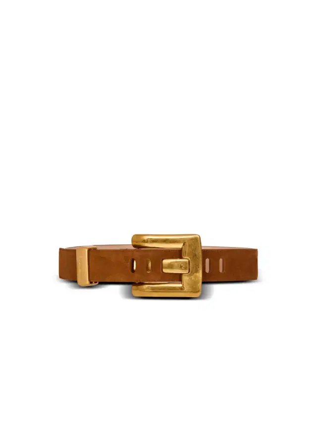 Anthem suede leather belt