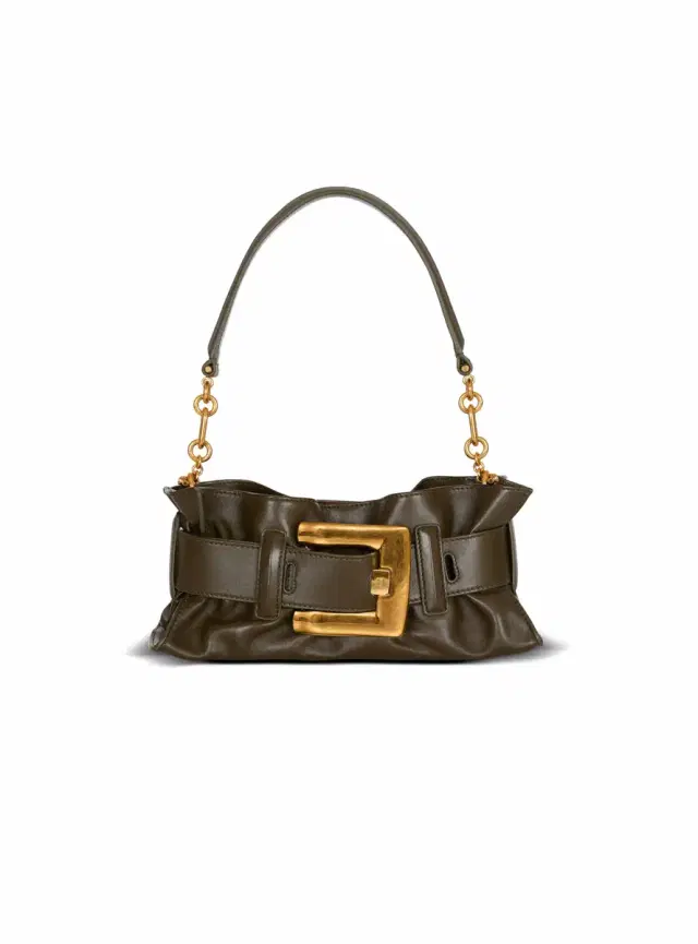 Balmain Mini Anthem Shoulder bag in calfskin leather