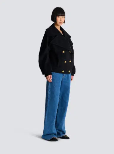 Balmain Wool 4-buttons pea coat | Thumbnail 3 Balmain Wool 4-buttons pea coat | Thumbnail 3