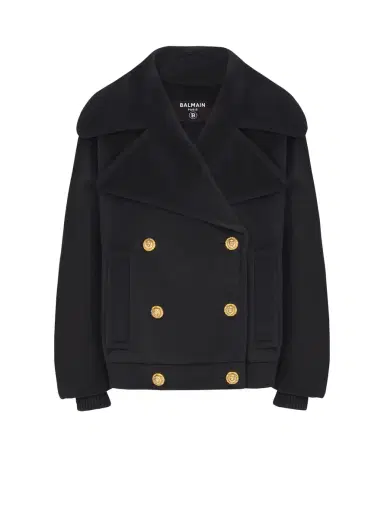 Balmain Wool 4-buttons pea coat | Thumbnail 1 Balmain Wool 4-buttons pea coat | Thumbnail 1