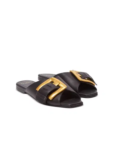 Balmain Anthem flat calfskin leather sandals | Thumbnail 3 Balmain Anthem flat calfskin leather sandals | Thumbnail 3