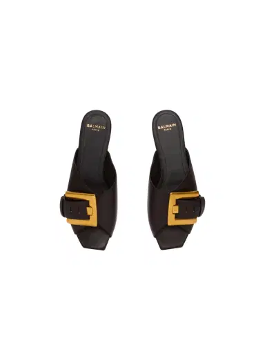 Balmain Anthem flat calfskin leather sandals | Thumbnail 8 Balmain Anthem flat calfskin leather sandals | Thumbnail 8
