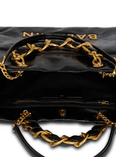 Balmain 1945 Soft crackled leather tote bag | Thumbnail 7 Balmain 1945 Soft crackled leather tote bag | Thumbnail 7