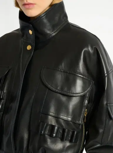 Balmain Lambskin bomber jacket | Thumbnail 7