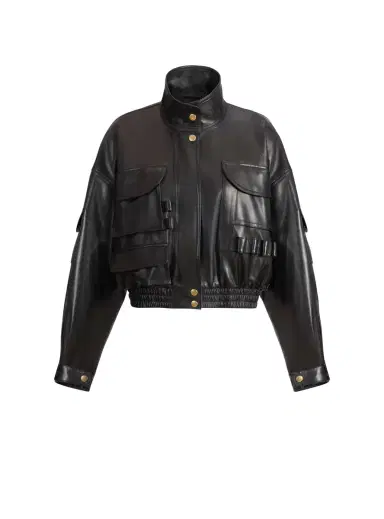 Balmain Lambskin bomber jacket | Thumbnail 1
