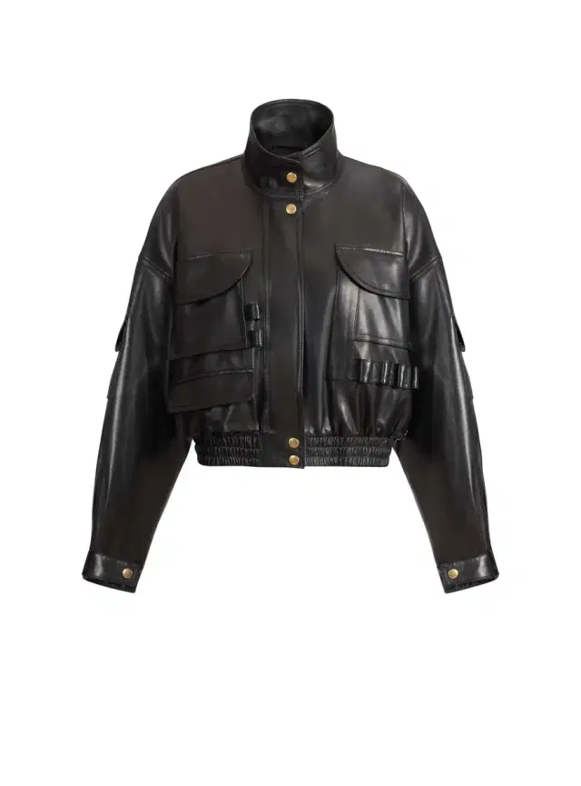 Balmain Lambskin bomber jacket