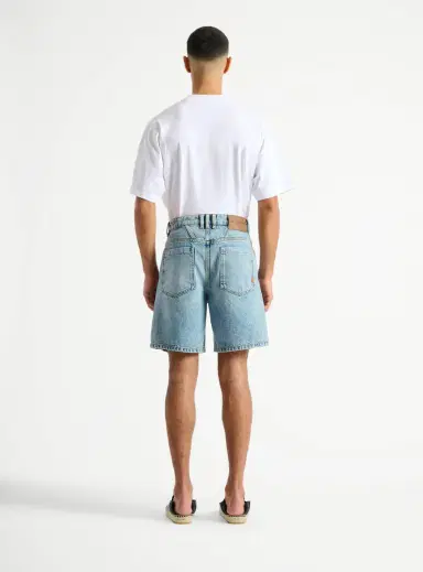 Balmain Light blue denim Bermuda shorts | Thumbnail 4 Balmain Light blue denim Bermuda shorts | Thumbnail 4
