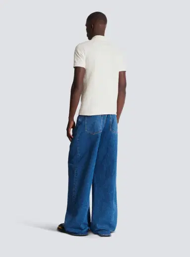 Balmain Embroidered cotton polo | Thumbnail 4 Balmain Embroidered cotton polo | Thumbnail 4