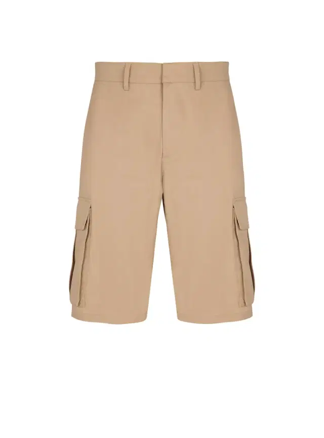 Balmain Cotton canvas cargo Bermuda shorts