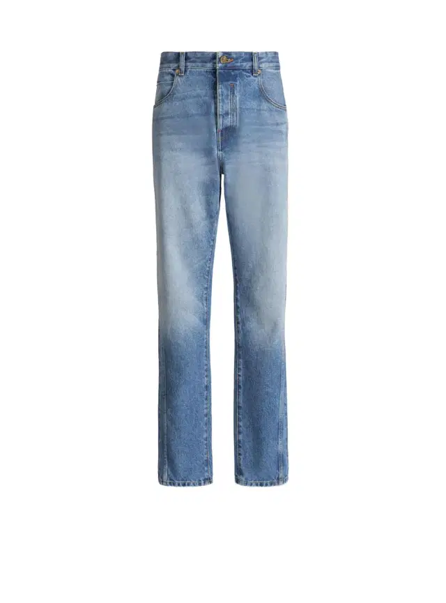 Balmain Straight-leg Blue denim jeans