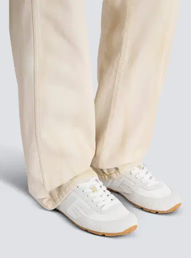 Balmain Racer 45 sneakers in lambskin and suede | Thumbnail 2