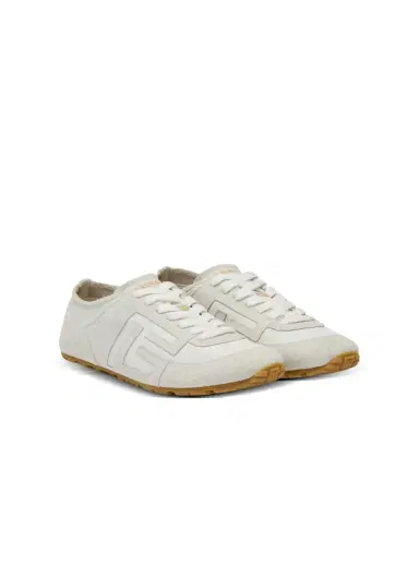 Balmain Racer 45 sneakers in lambskin and suede | Thumbnail 3