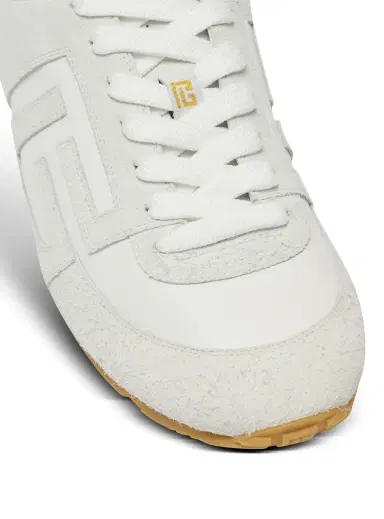 Balmain Racer 45 sneakers in lambskin and suede | Thumbnail 7
